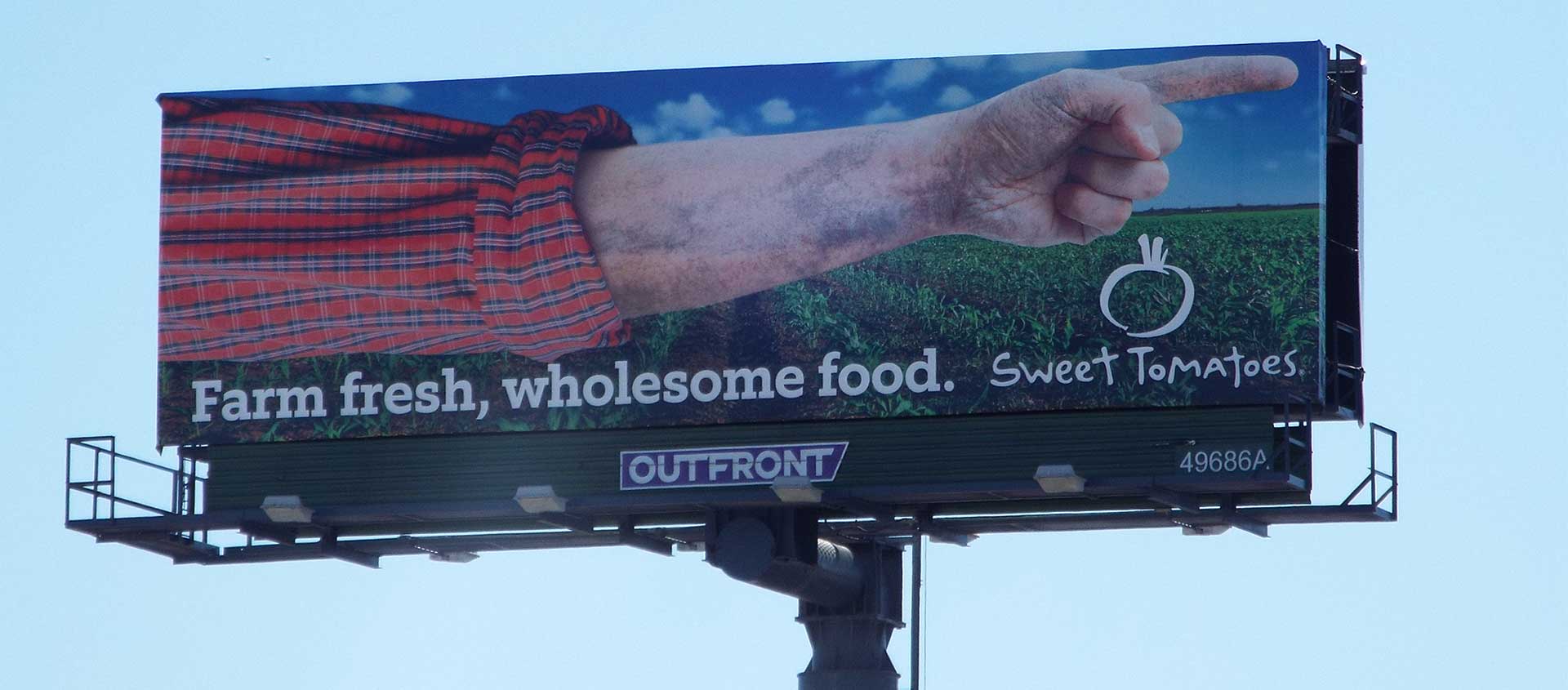 Outdoor promotions billboard